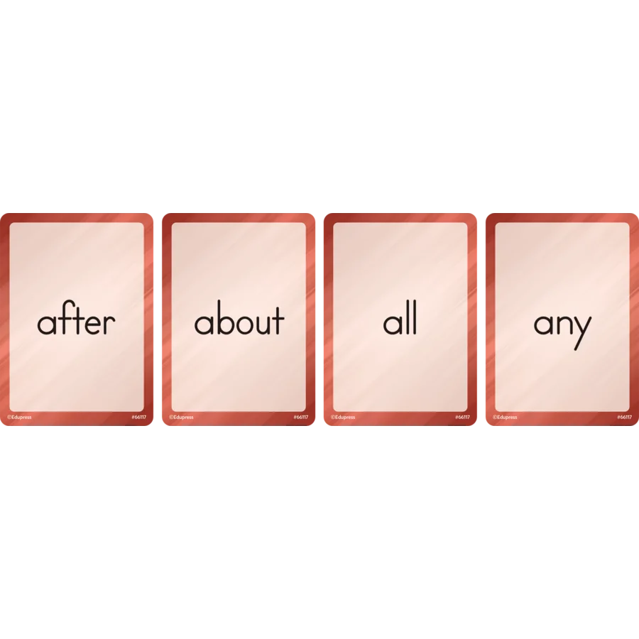 Four Score Card Game: Sight Words