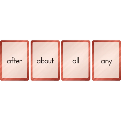 Four Score Card Game: Sight Words
