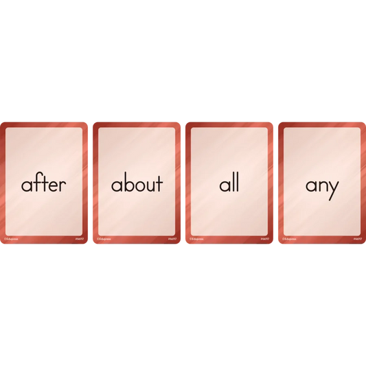 Four Score Card Game: Sight Words