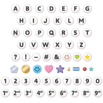 Friendship Beads Circle Letters