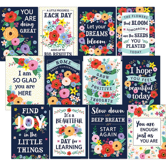 Wildflowers Positive Sayings Small Poster Pack
