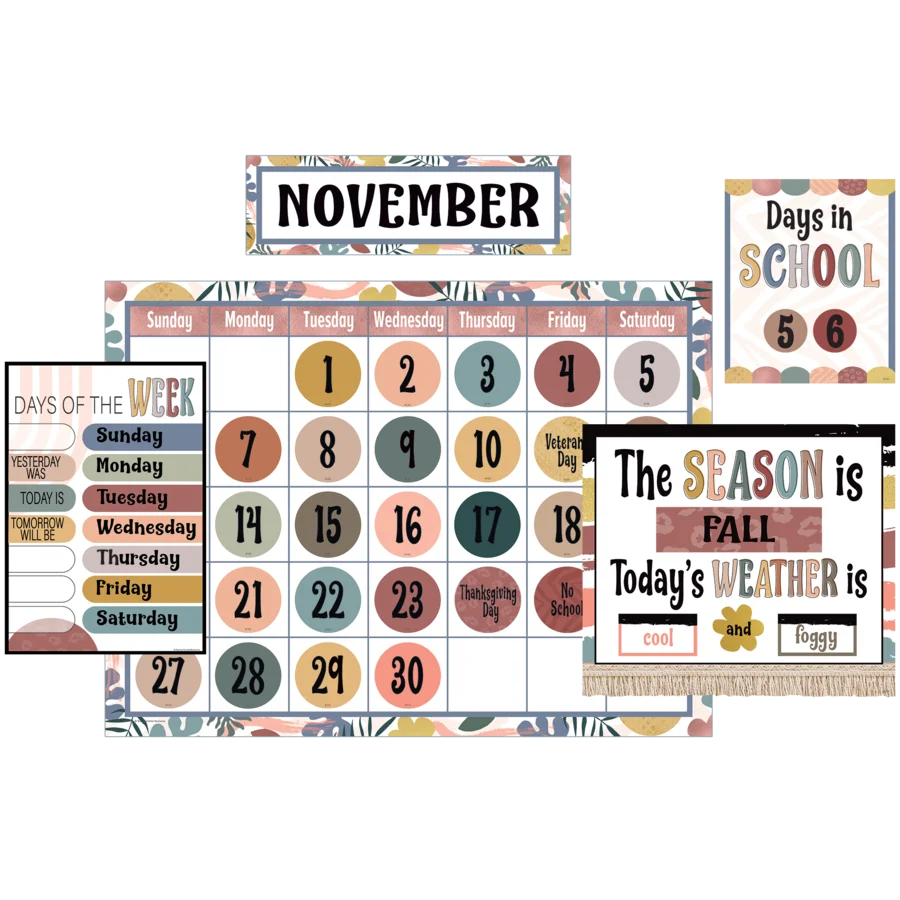 Wonderfully Wild Calendar Bulletin Board