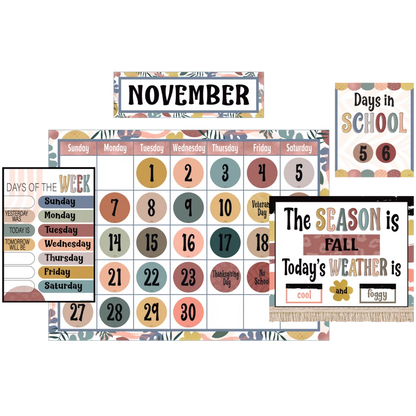 Wonderfully Wild Calendar Bulletin Board