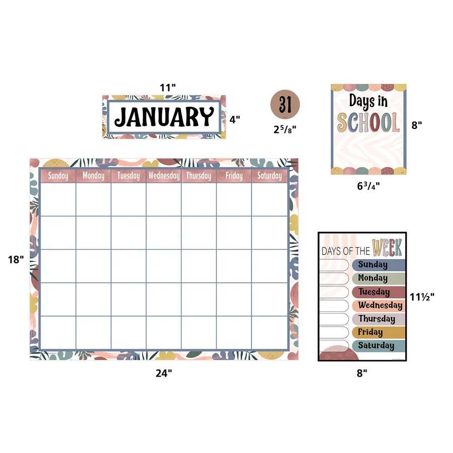 Wonderfully Wild Calendar Bulletin Board
