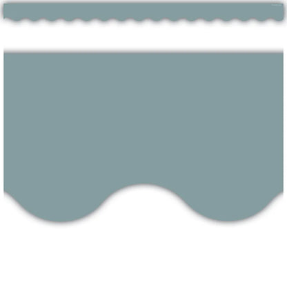 Stone Blue Scalloped Border Trim