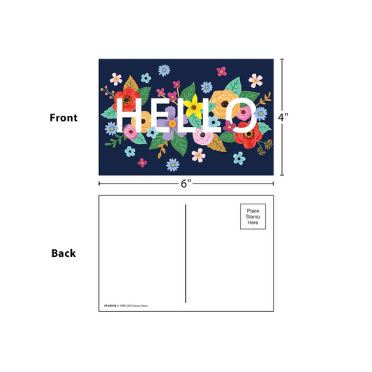 Wildflowers Hello Postcards
