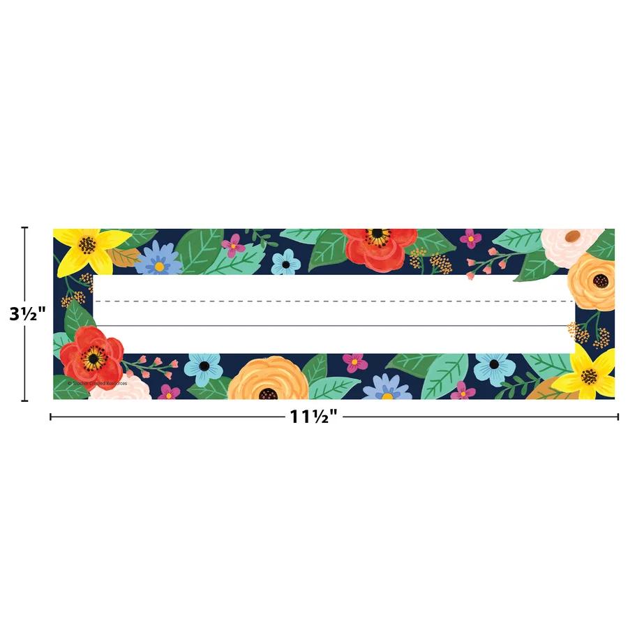 Wildflowers Flat Name Plates