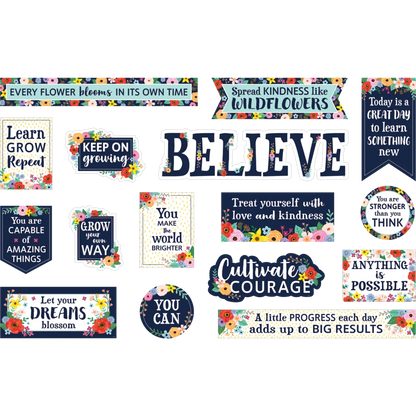 Wildflowers Mini Bulletin Board