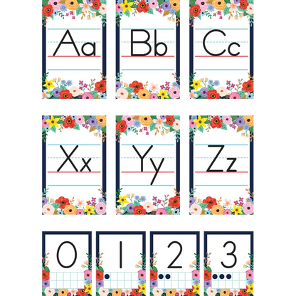 Wildflowers Alphabet Bulletin Board