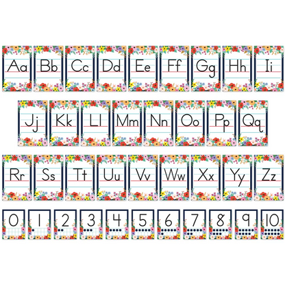 Wildflowers Alphabet Bulletin Board