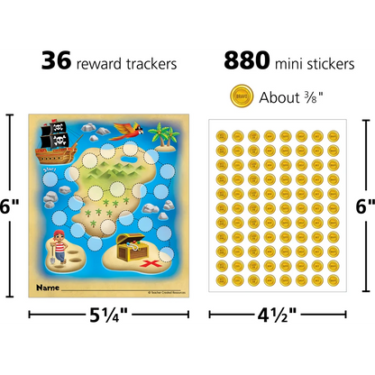 Treasure Hunt Reward Trackers with Stickers