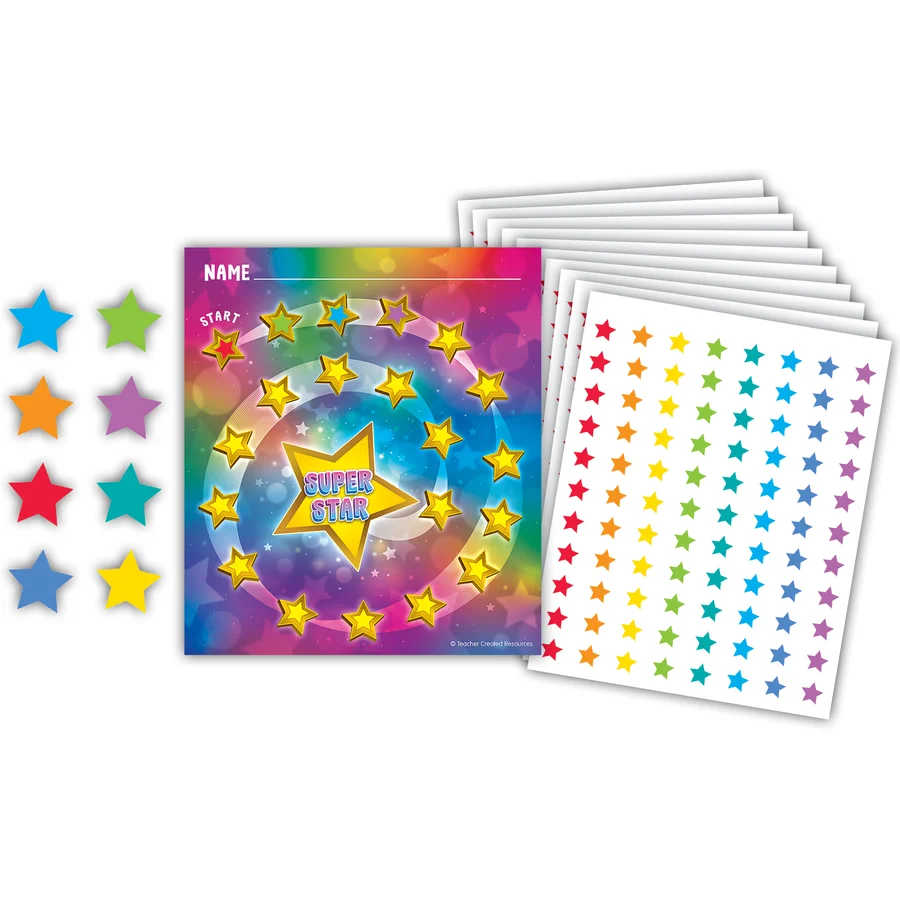 Super Star Reward Trackers with Stickers