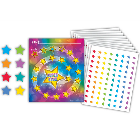 Super Star Reward Trackers with Stickers