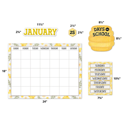 Buzzing Bees Calendar Bulletin Board