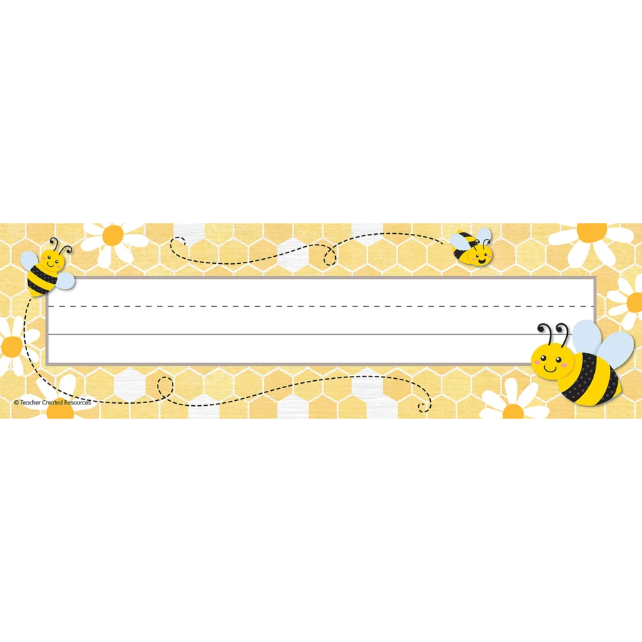 Buzzing Bees Flat Name Plates