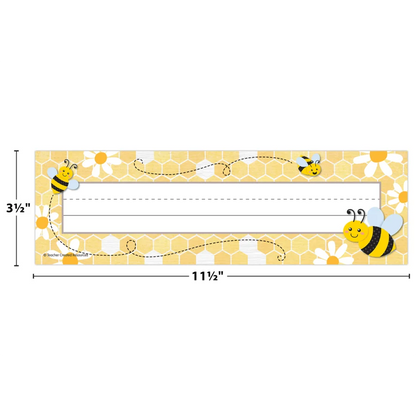 Buzzing Bees Flat Name Plates