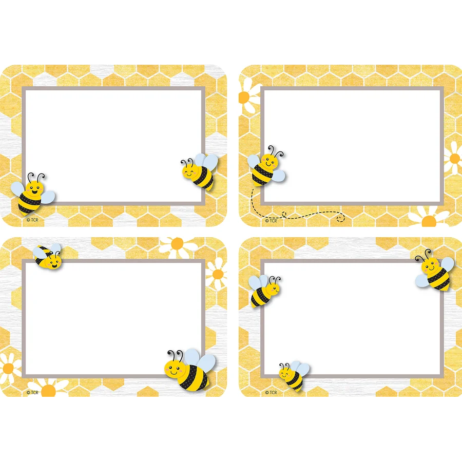 Buzzing Bees Name Tags