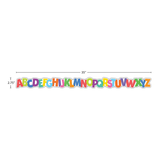 Colorful Alphabet Die-Cut Border
