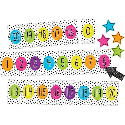 Brights 4Ever Number Line (-20 to 120) Bulletin Board