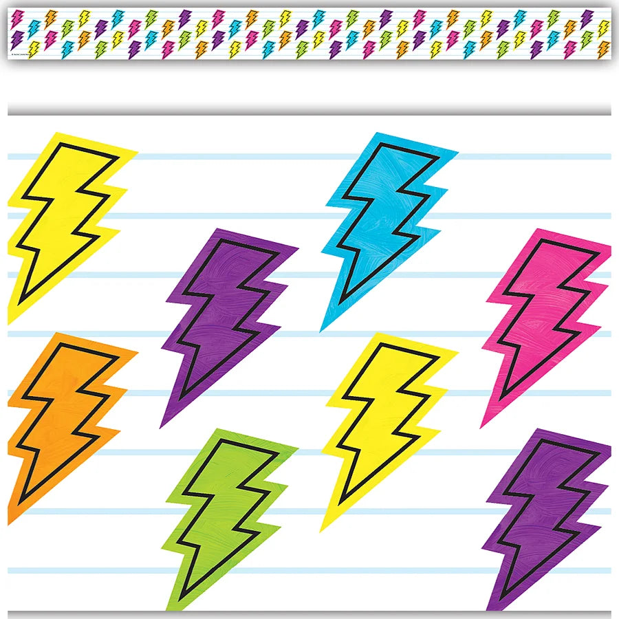 Brights 4Ever Lightning Bolts Straight Border