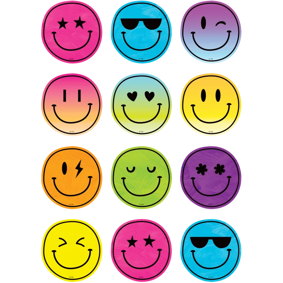 Brights 4Ever Smiley Faces Mini Accents