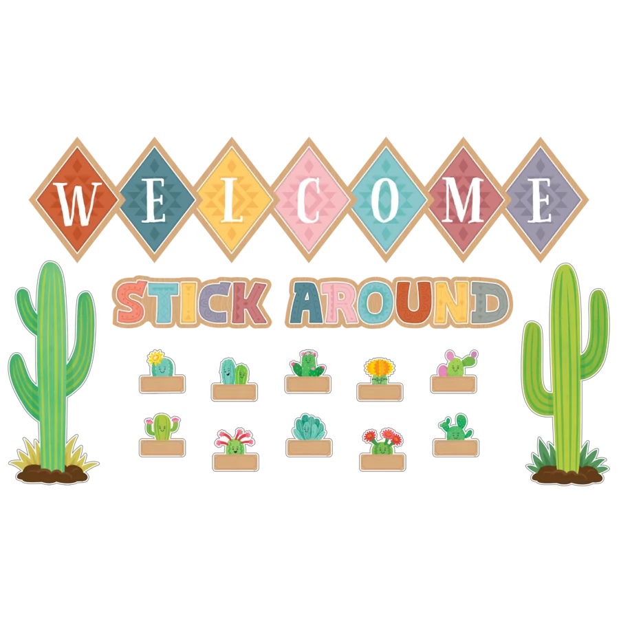 Happy Cactus Crew Welcome Bulletin Board