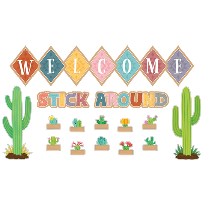 Happy Cactus Crew Welcome Bulletin Board