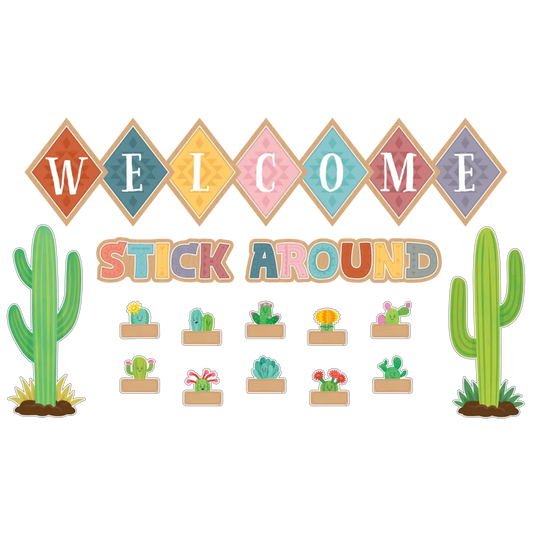 Happy Cactus Crew Welcome Bulletin Board