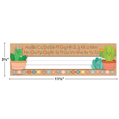 Happy Cactus Crew Flat Name Plates