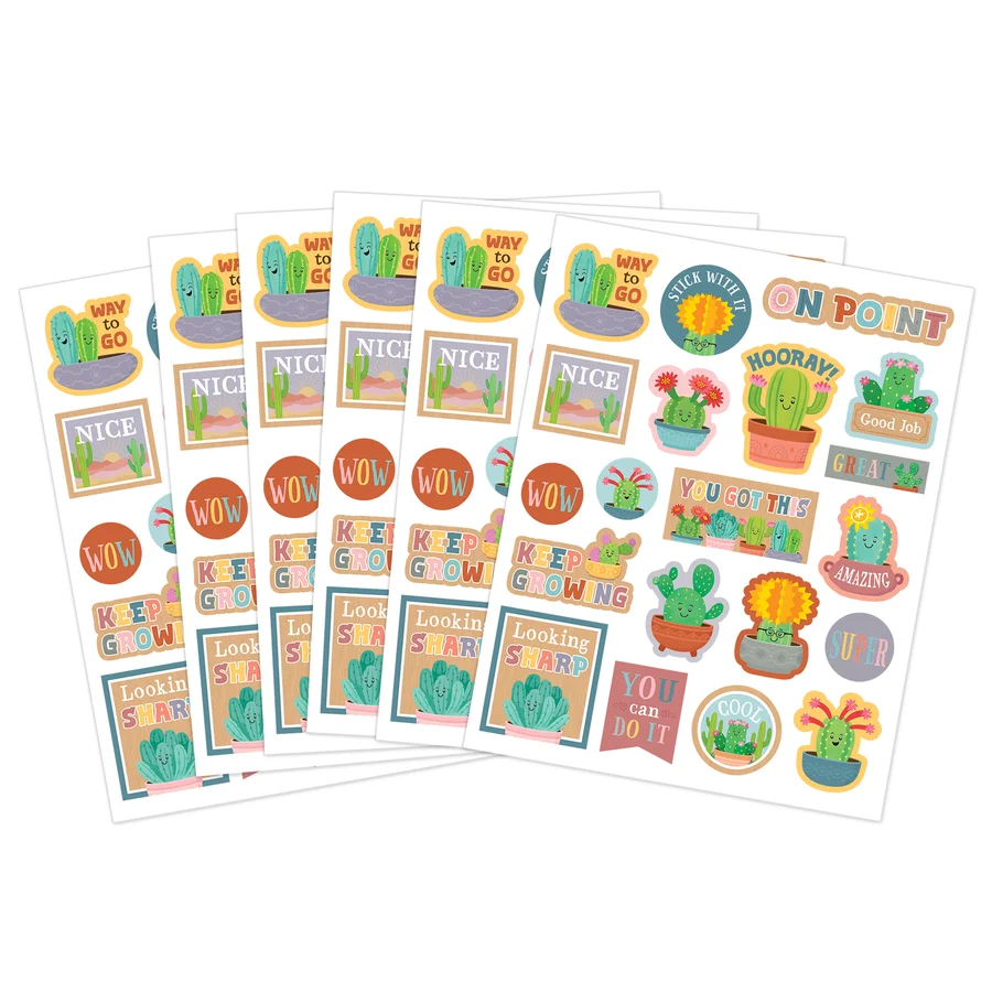 Happy Cactus Crew Stickers