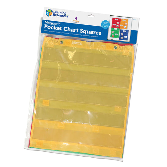 Magnetic Pocket Chart Squares, Set of 4