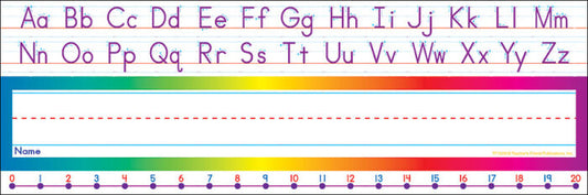 Alphabet-Number Line (Standard) Name Plates