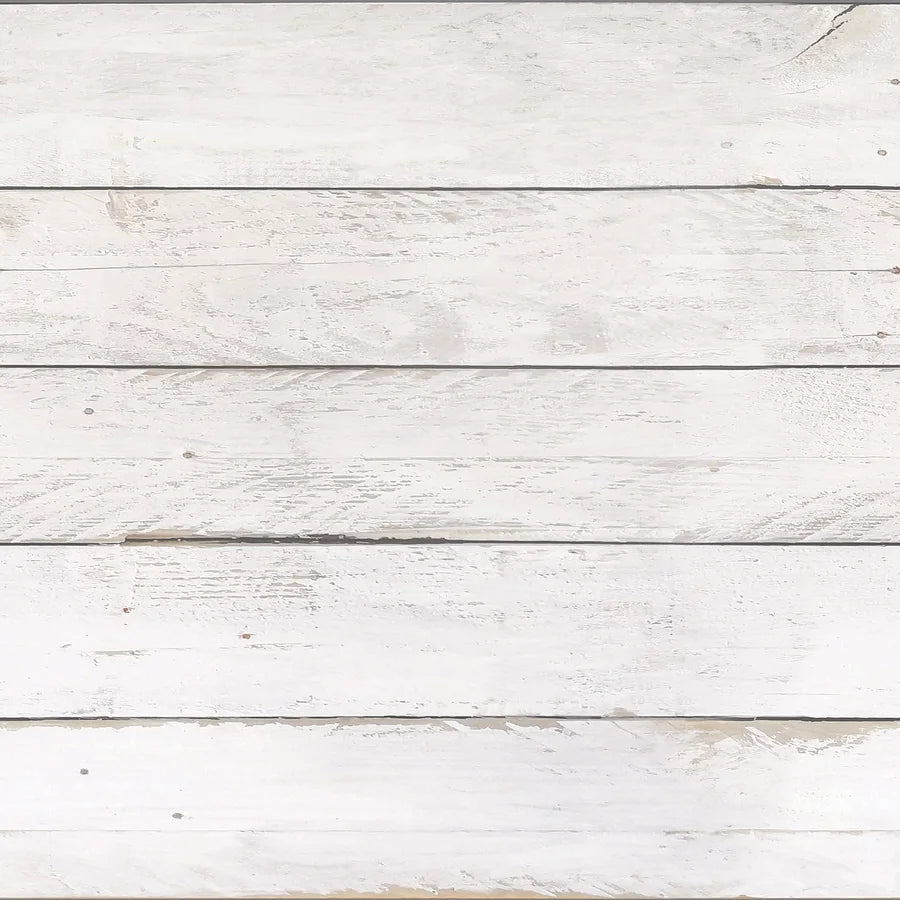 White Shiplap Peel and Stick Decorative Paper