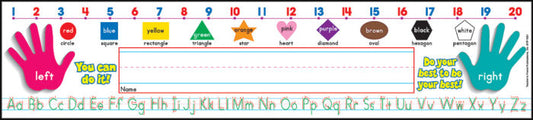 Primary Grades (Standard Manuscript) Super School Tool Name Plates