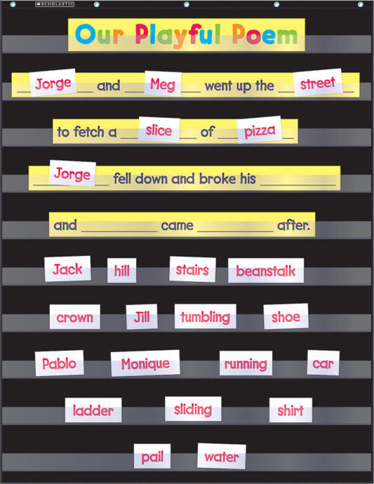 Standard Pocket Chart - Black