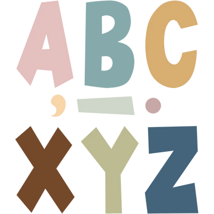 Everyone is Welcome Fun Font Letters