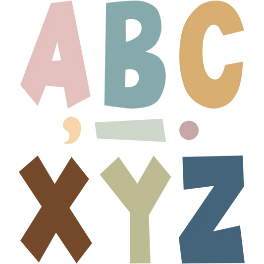 Everyone is Welcome Fun Font Letters