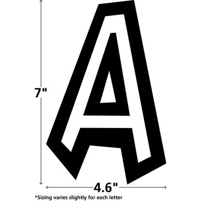 Black and White Fun Font Letters