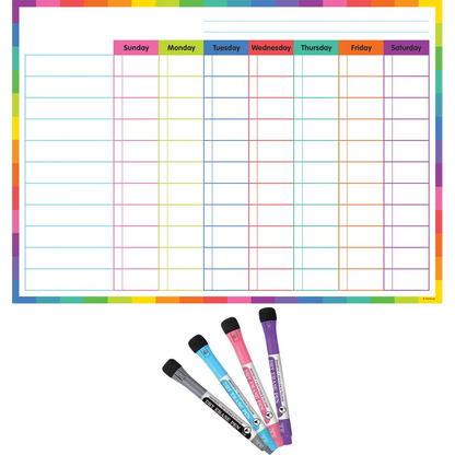Colorful Dry-Erase Magnetic Task Chart