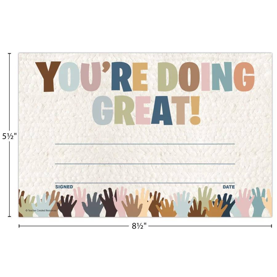 Everyone is Welcome You’re Doing Great! Awards