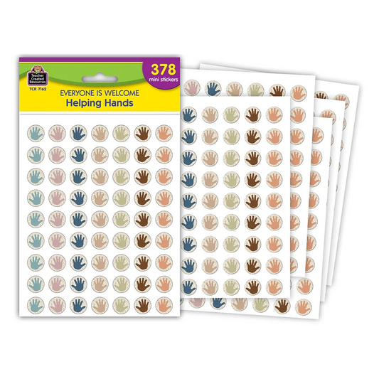 Everyone is Welcome Helping Hands Mini Stickers