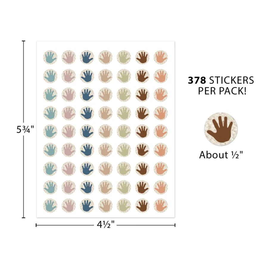 Everyone is Welcome Helping Hands Mini Stickers
