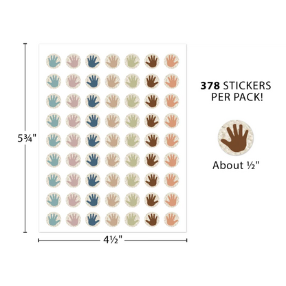 Everyone is Welcome Helping Hands Mini Stickers