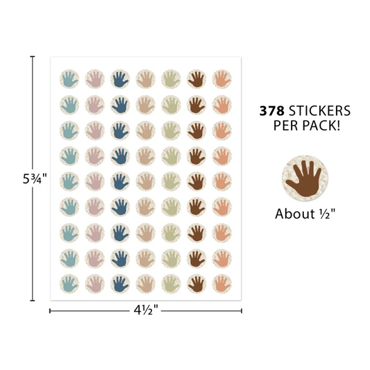 Everyone is Welcome Helping Hands Mini Stickers