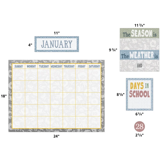 Classroom Cottage Calendar Bulletin Board