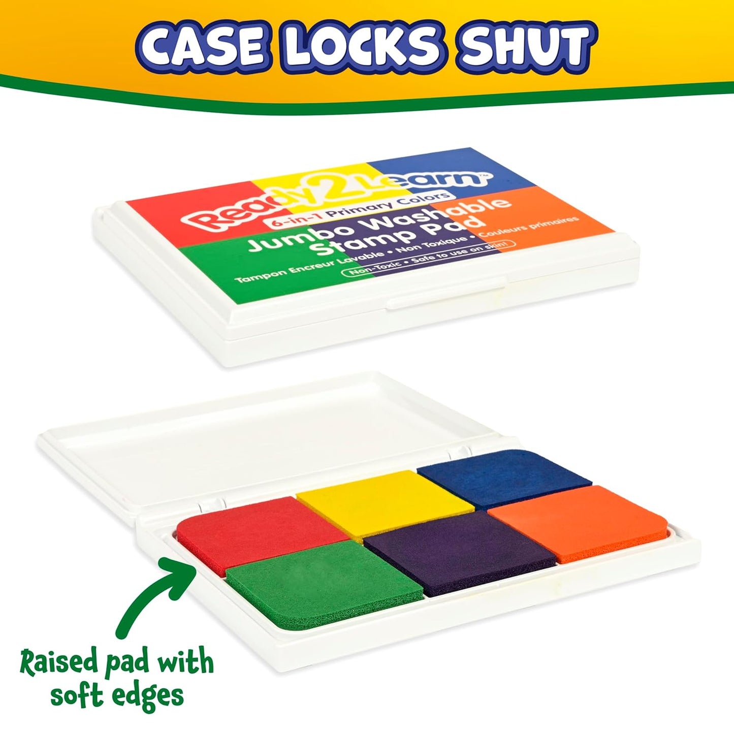 Jumbo Washable Stamp Pad | 6-in-1