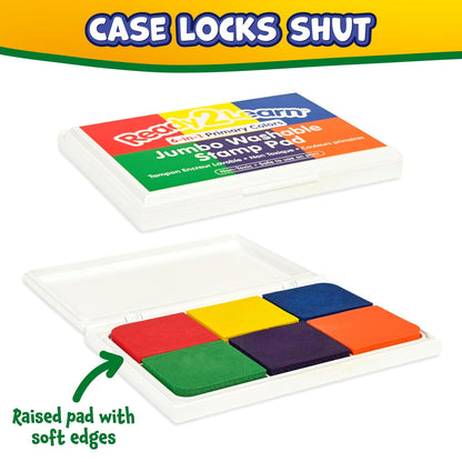 Jumbo Washable Stamp Pad | 6-in-1