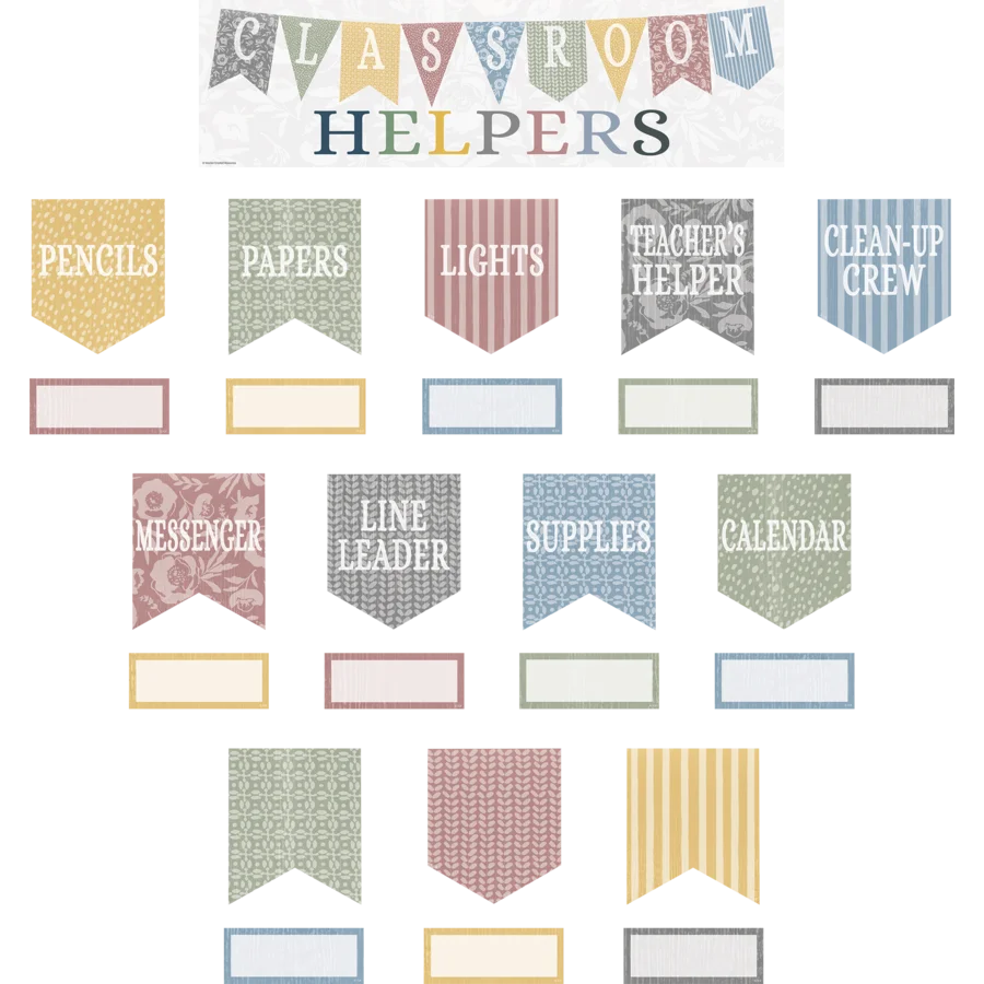 Classroom Cottage Classroom Helpers Mini Bulletin Board