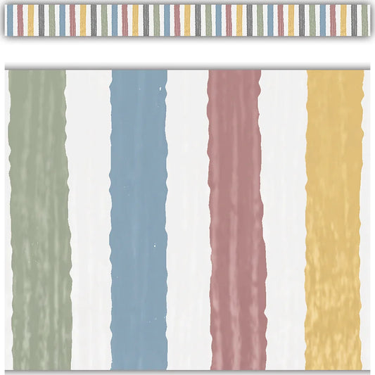 Classroom Cottage Stripes Straight Border