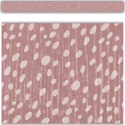 Classroom Cottage Vintage Rose Dots Straight Border